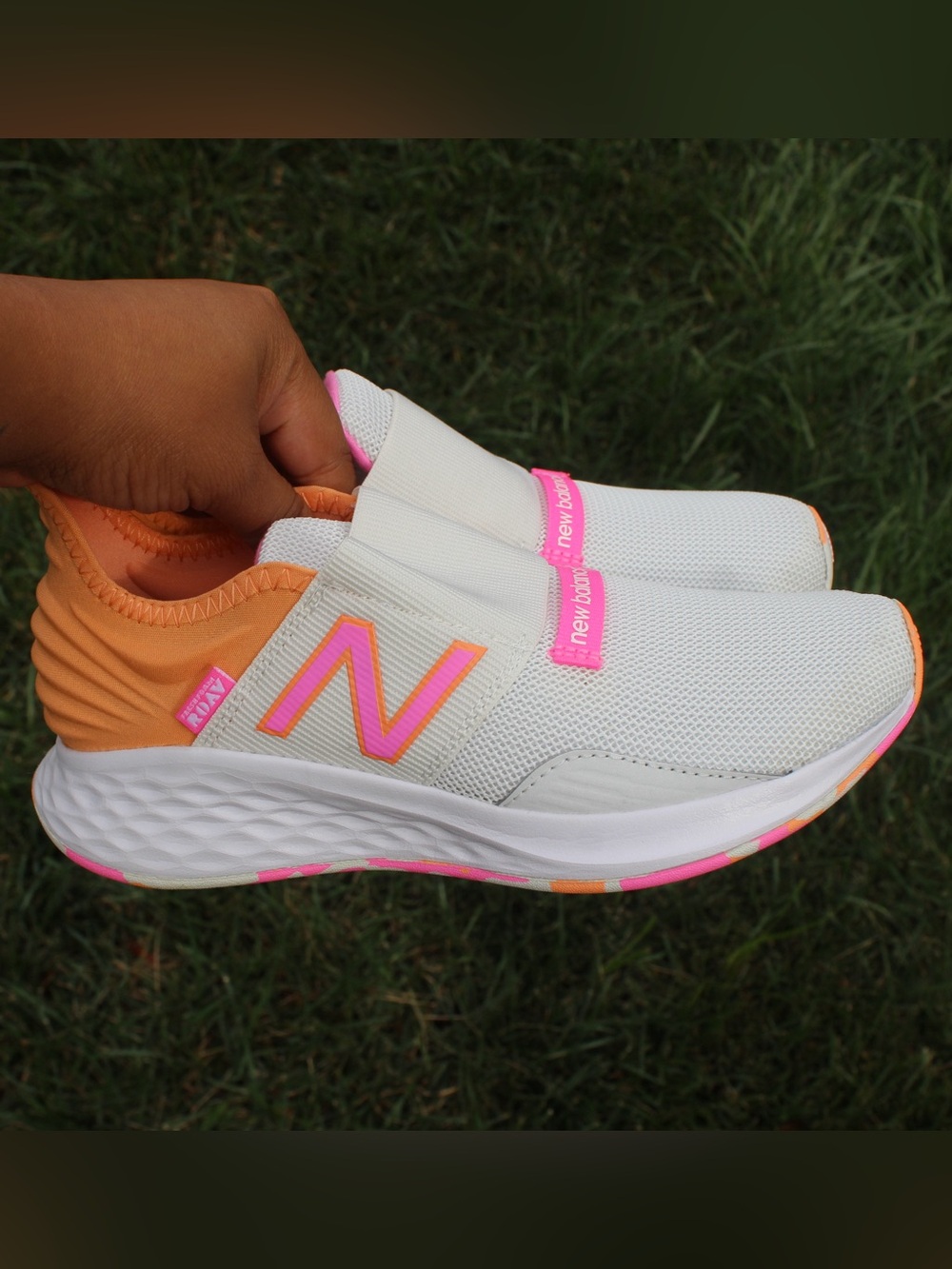New Balance Girls' Fresh Foam Roav Slip-On Sneakers Sz 1.5